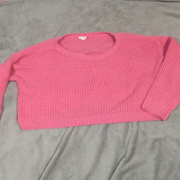 Pink hoodie crop top - Picture 1 of 2